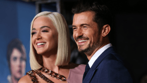 Katy Perry and Orlando Bloom attend the LA premiere of "Carnival Row"