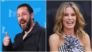 Julie Bowen and Adam Sandler