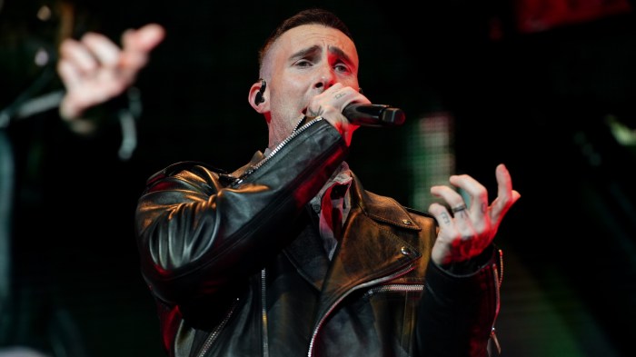 Adam Levine singing