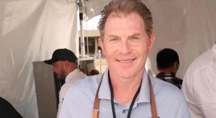 Bobby Flay attends The Players Tailgate Hosted By Bobby Flay and presented by Bullseye Event Group for Super Bowl LVII on February 12, 2023 in Phoenix, Arizona