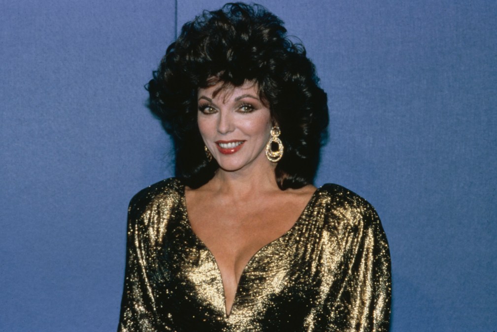 Joan Collins during 38th Annual Primetime Emmy Awards at Pasadena Civic Auditorium in Pasadena, California, United States, 21st September 1986.  