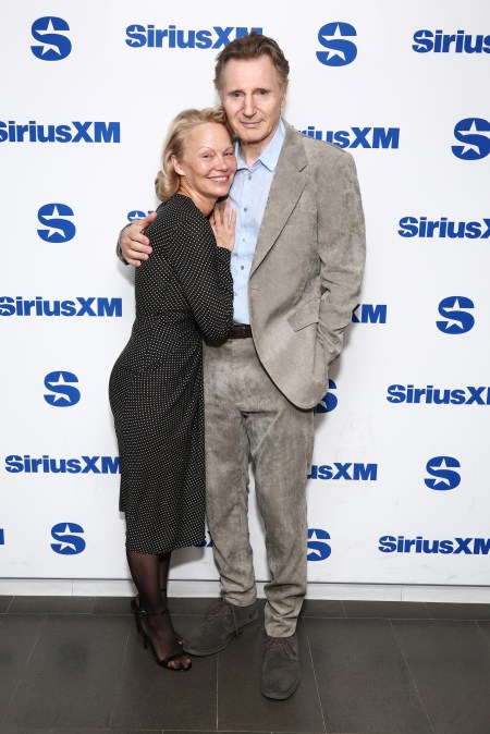 Pamela Anderson and Liam Neeson