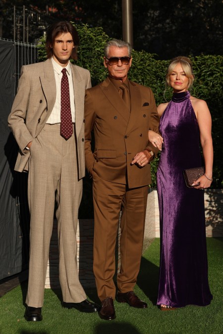 Pierce Brosnan Proudly Walks Red Carpet With His Son & Granddaughter