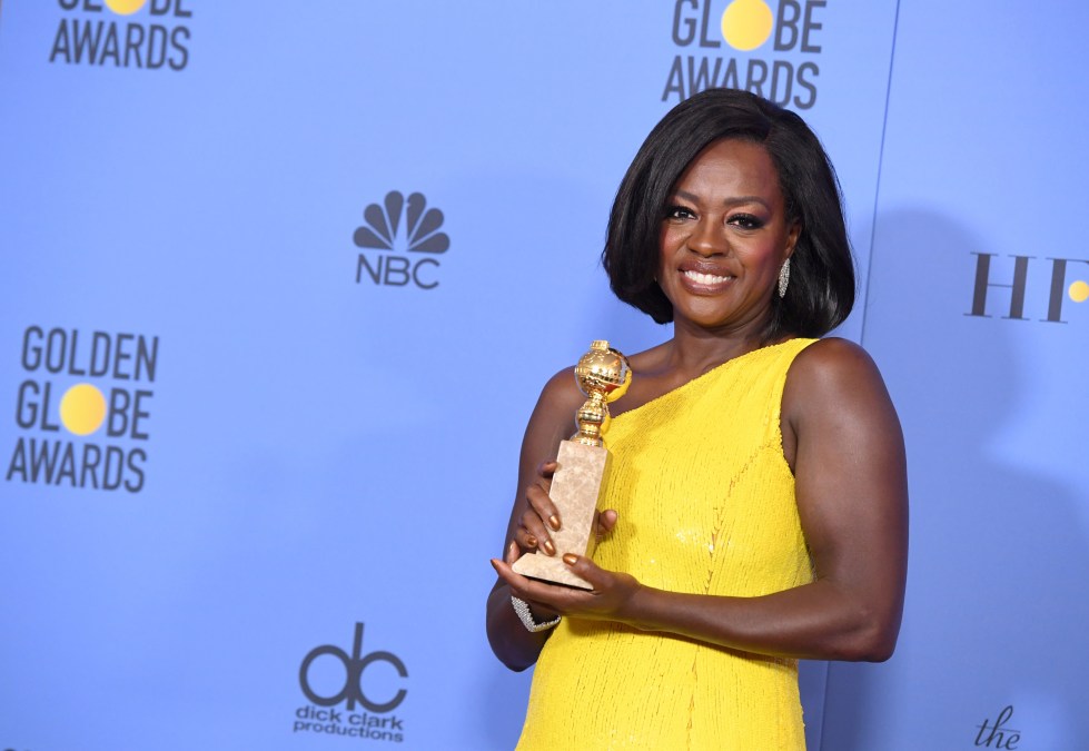 Actress Viola Davis, winner of Best Supporting Actress in a Motion Picture for 'Fences,'