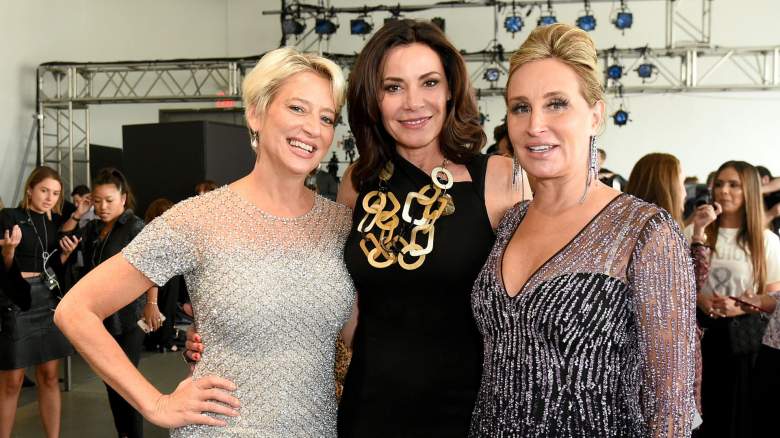 Dorinda Medley, Luann de Lesseps and Sonja Morgan attend the front row for Pamella Roland during New York Fashion Week: The Shows on September 10, 2019