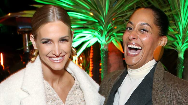 Ashlee Simpson and Tracee Ellis Ross smiling and laughing