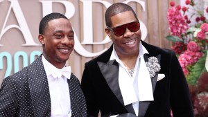 Busta Rhymes and his son Trillian Wood-Smith