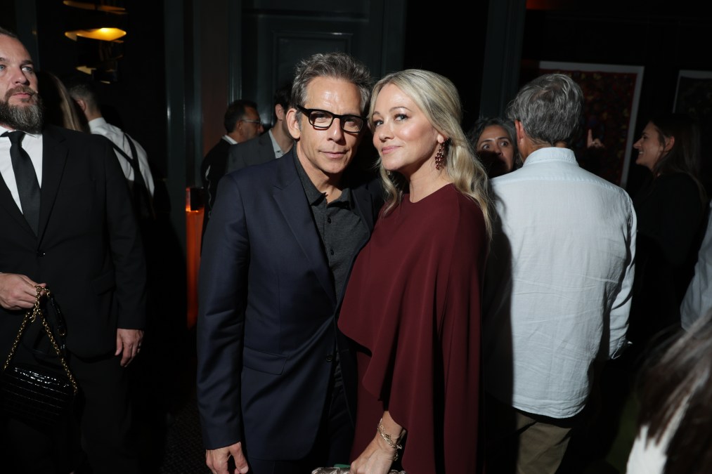 Ben Stiller and Christine Taylor 