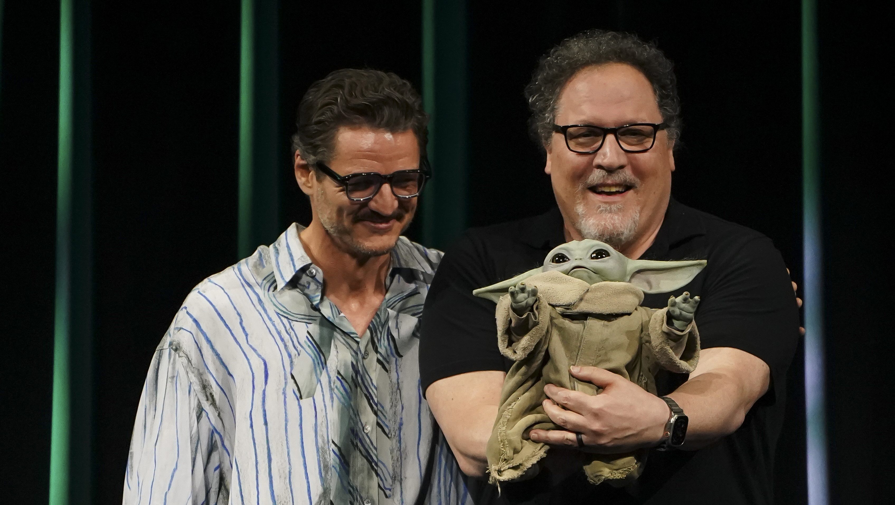 Pedro Pascal, Jon Favreau, & Grogu