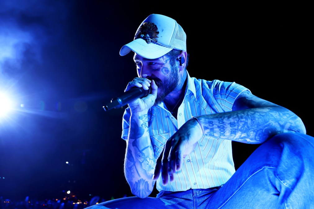 Post Malone performs at Coachella Stage