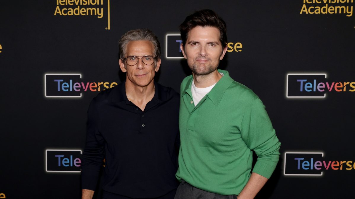 Severance stars Ben Stiller and Adam Scott.