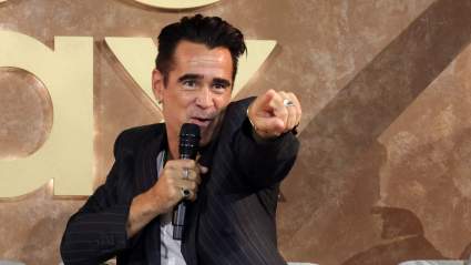 Colin Farrell Has a Little Accident on Live TV