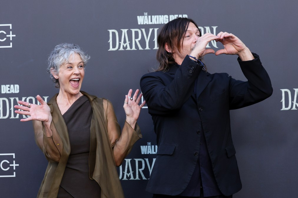 Melissa McBride and Norman Reedus 