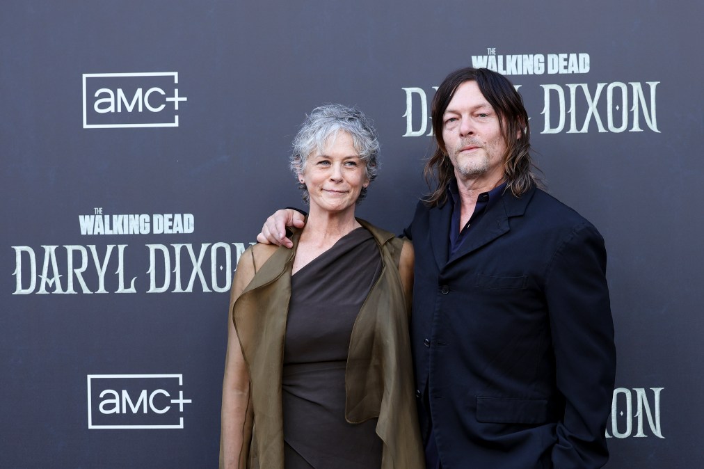 Melissa McBride and Norman Reedus 