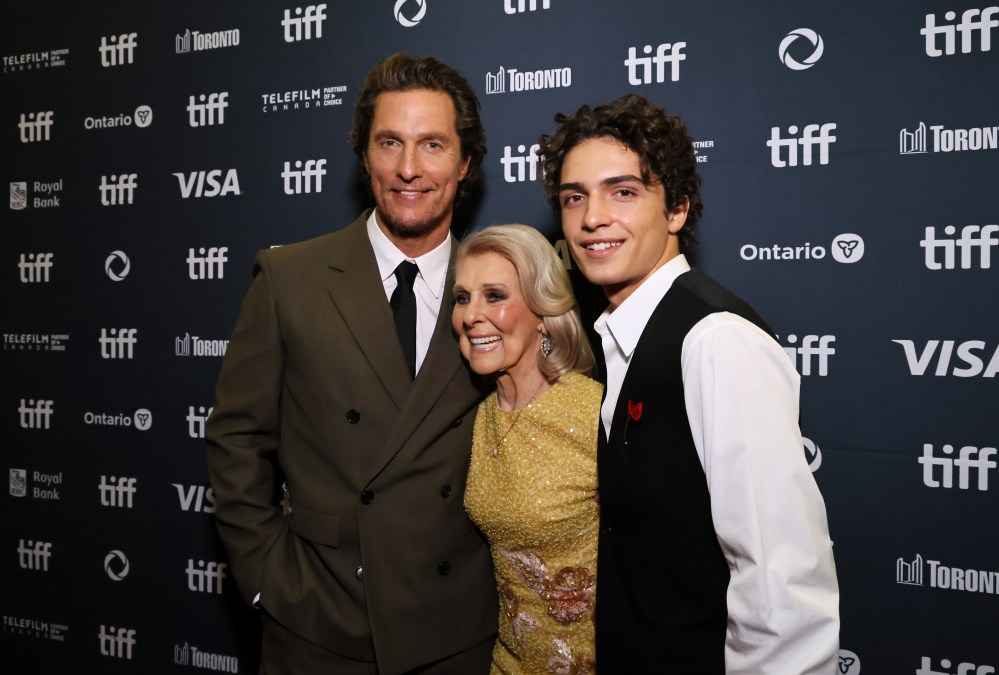 Matthew McConaughey, Mary Kathlene McCabe and Levi Alves McConaughey 