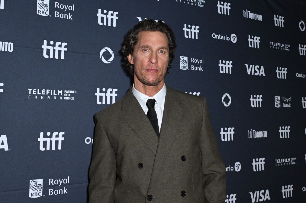 Matthew McConaughey attends the premiere of "The Lost Bus" 