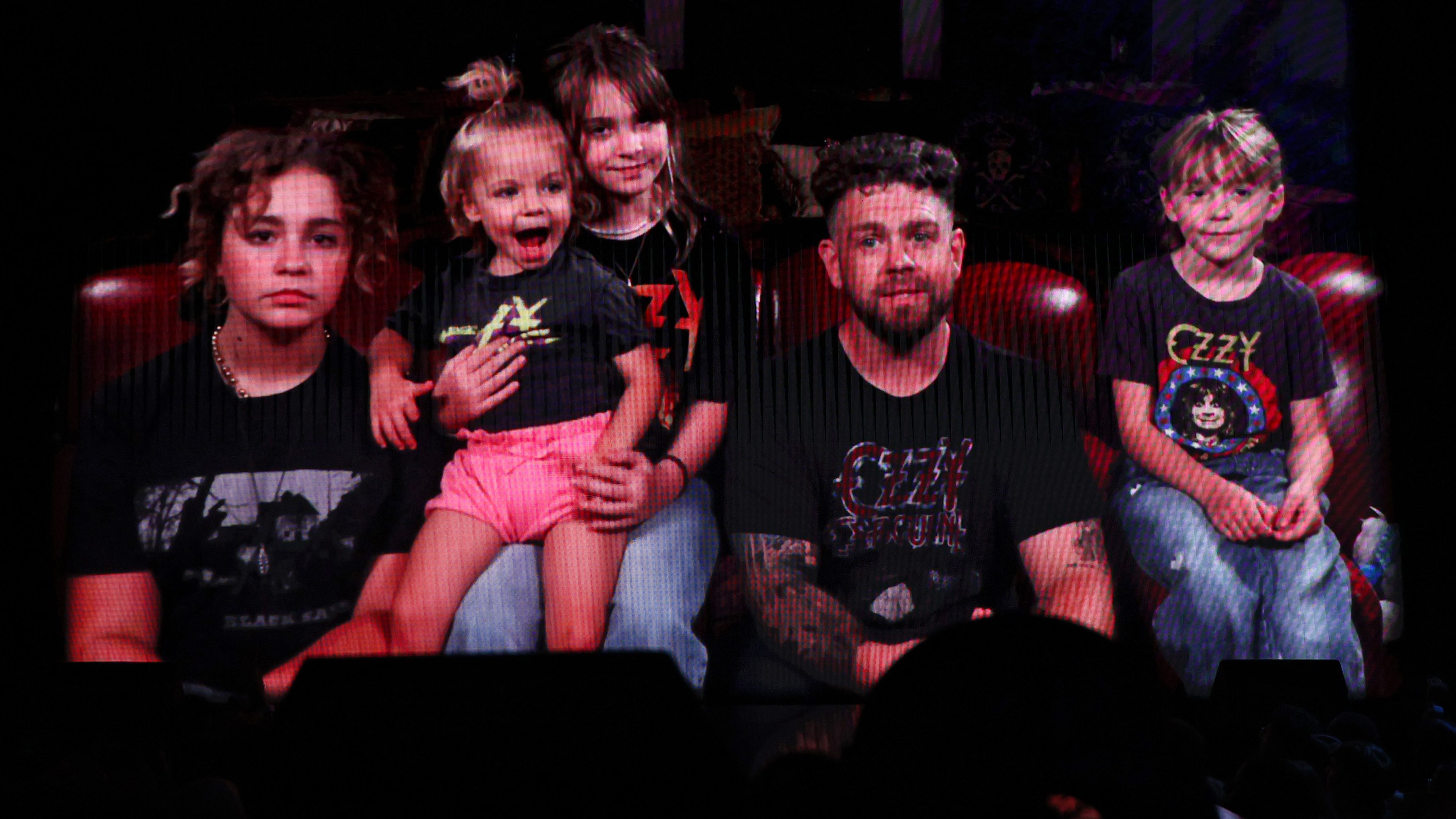 Jack Osbourne with Ozzy's grandkids