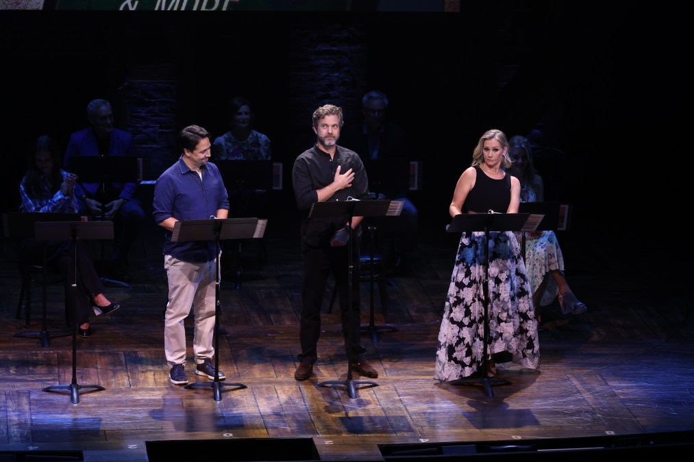 Lin-Manuel Miranda, Joshua Jackson and Meredith Monroe 