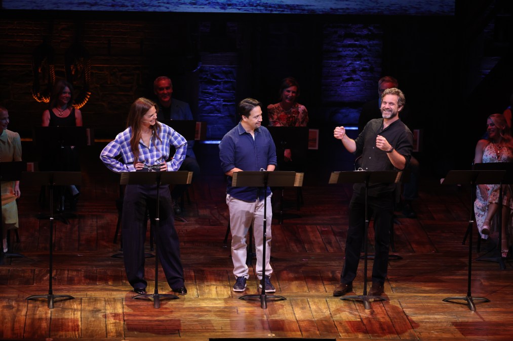Katie Holmes, Lin-Manuel Miranda and Joshua Jackson