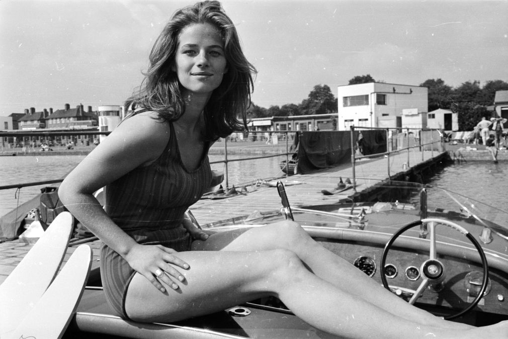 27th August 1965:  British actress and fashion model Charlotte Rampling 