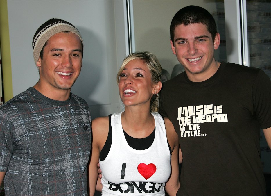 Reality stars of "Laguna Beach" Stephen Colletti, Kristin Cavalleri and Talan Torriero