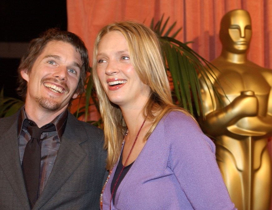 Husband-and-wife actors Ethan Hawke and Uma Thurman