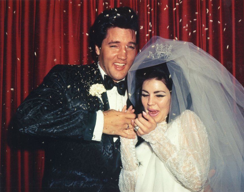 Wedding Photos of Elvis Presley to Priscilla on May 01,1967 