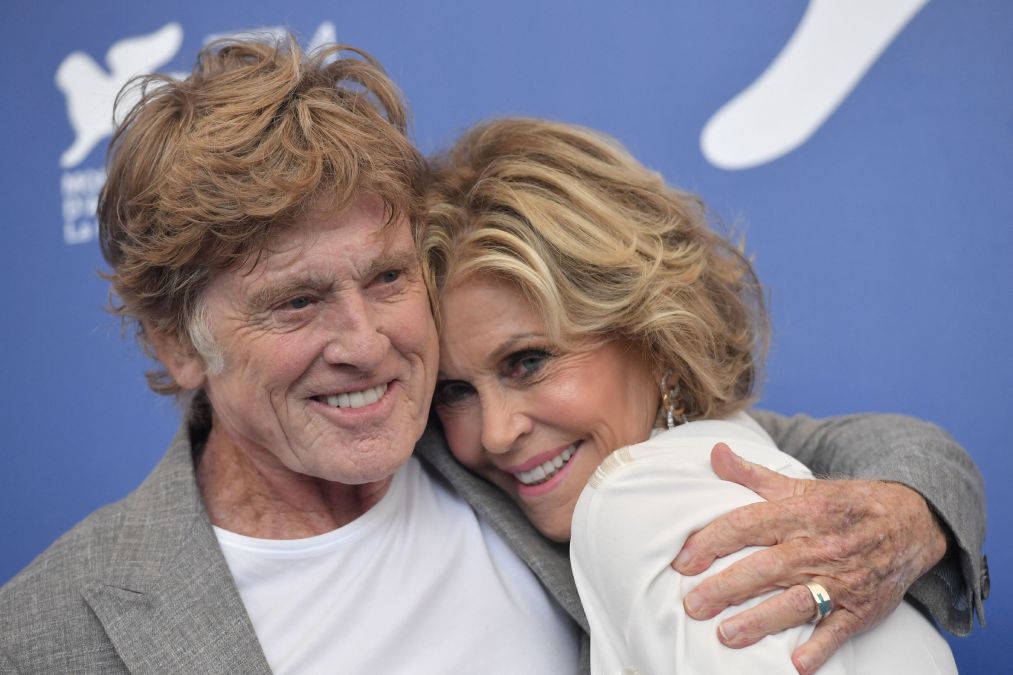 US actors Jane Fonda and Robert Redford