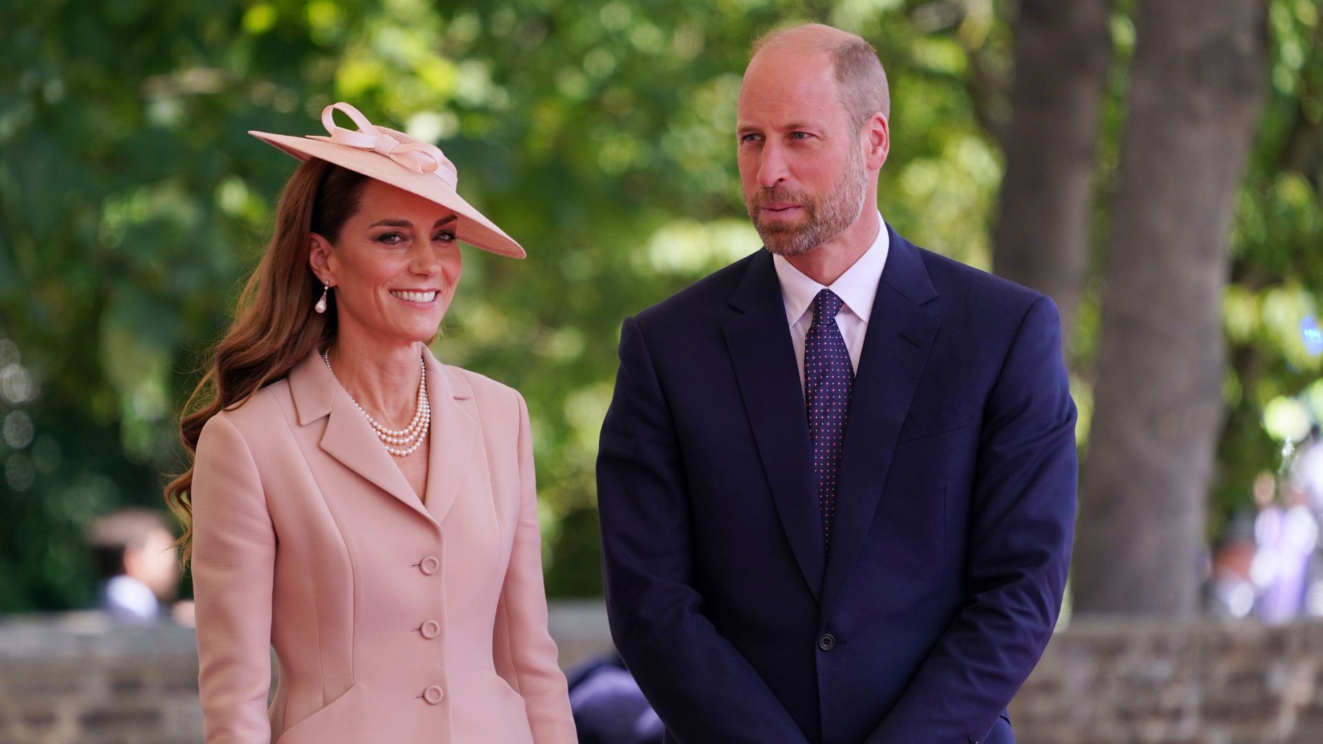 Catherine, Princess of Wales and Prince William, Prince of Wales welcome French President Emmanuel Macron and his wife Brigitte Macron (not pictured) to Windsor Castle on July 8, 2025