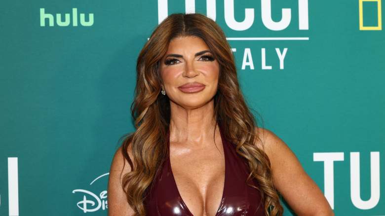 Teresa Giudice attends NatGeo's "Tucci in Italy" New York Premiere on April 28, 2025 in New York City