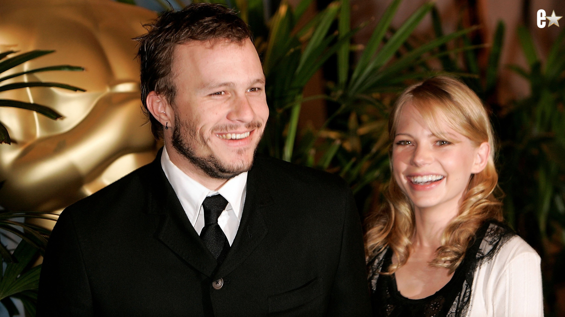 Actor Heath Ledger and actress Michelle Williams arrive at the Oscar Nominees Luncheon