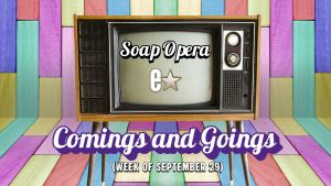 Soap Opera Comings and Goings