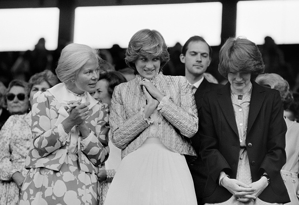 From left: Katharine Duchess of Kent, Lady Diana Spencer and her sister Lady Sarah McCorquodale