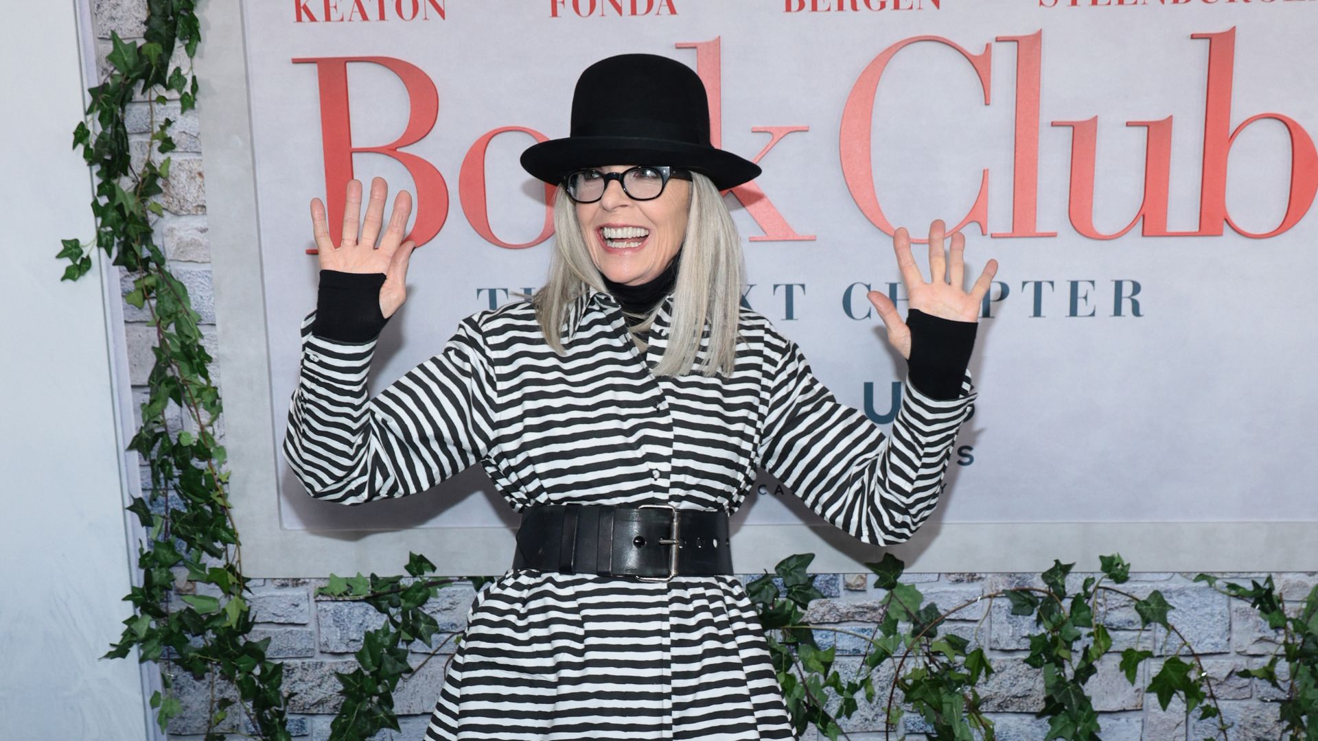 Diane Keaton attends the premiere of "Book Club: The Next Chapter" at AMC Lincoln Square Theater on May 08, 2023 in New York City