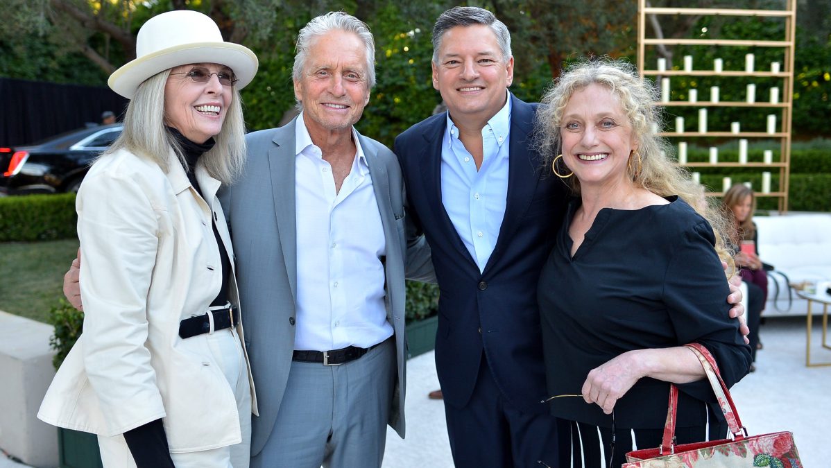Diane Keaton, Michael Douglas, Ted Sarandos, Carol Kane