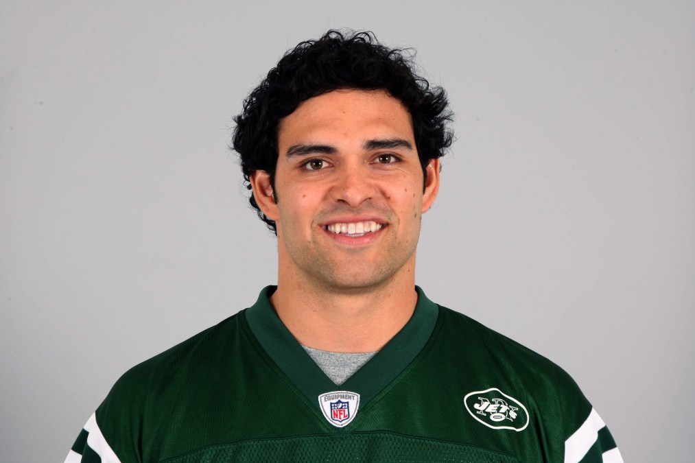 Mark Sanchez of the New York Jets poses for his NFL headshot circa 2011