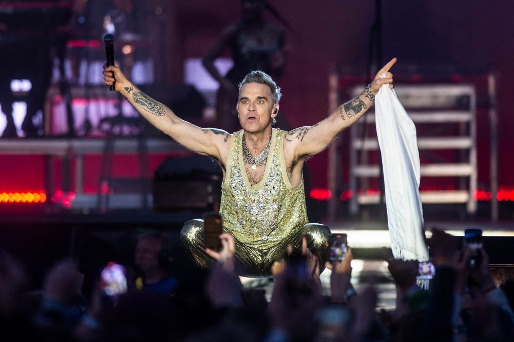 British singer-songwriter Robbie Williams