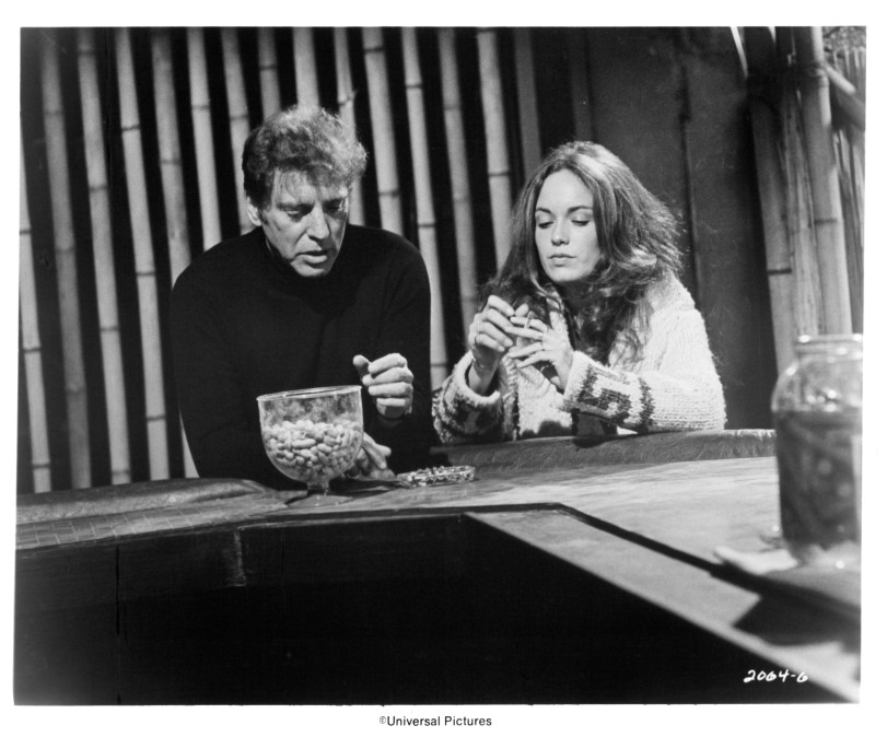 Actor Burt Lancaster and actress Cathy Bach