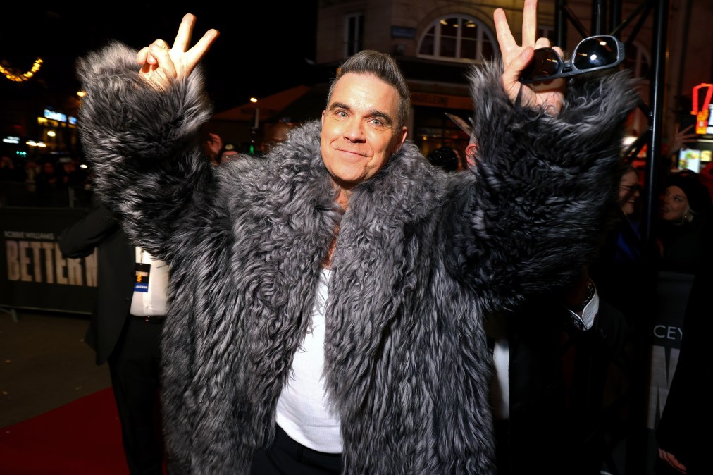 Robbie Williams attends the "Better Man" special screening