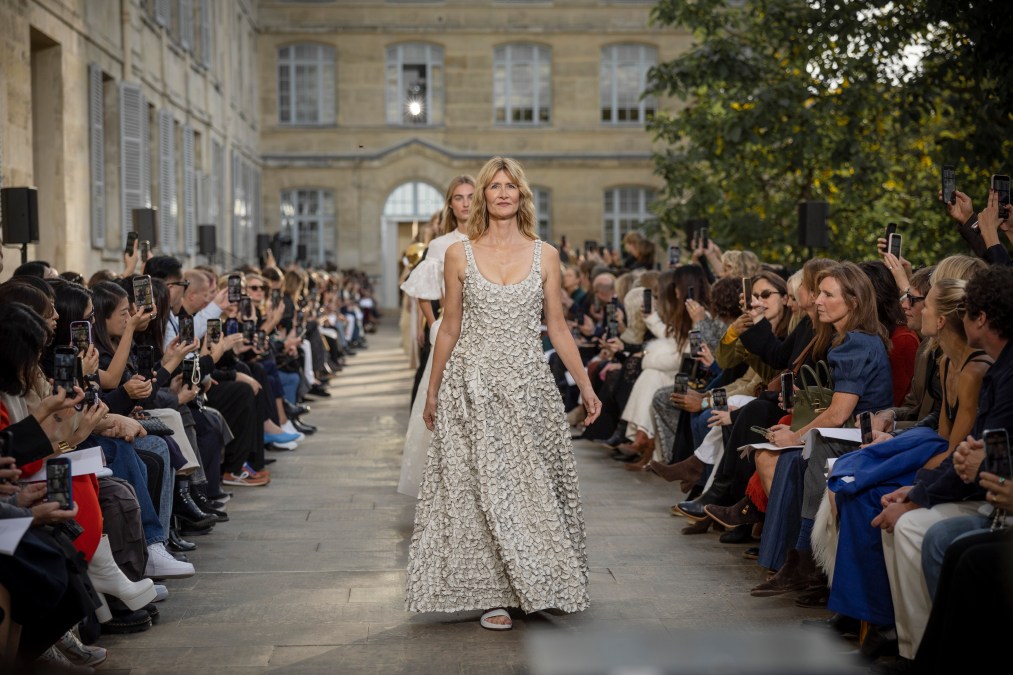 Laura Dern walks the runway