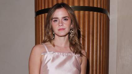 Emma Watson Exits Fashion Week on a Motorcycle, Playfully Sticking Her Tongue Out