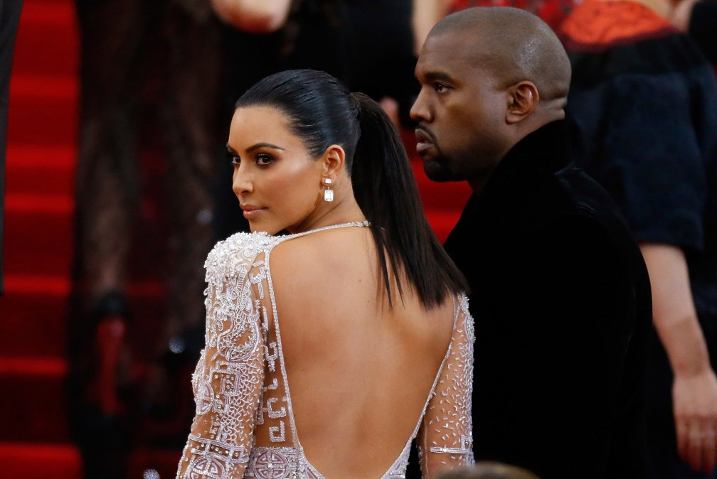 Kanye West and Kim Kardashian