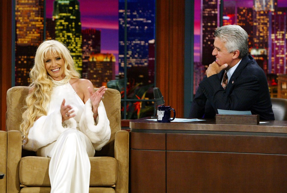 Victoria Gotti and Jay Leno