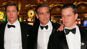 Brad Pitt, George Clooney, and Matt Damon