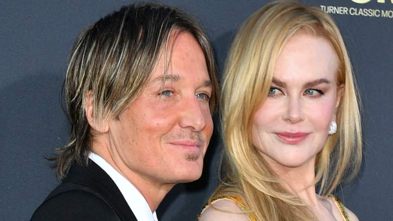 Nicole Kidman and Keith Urban pose for photos at an event