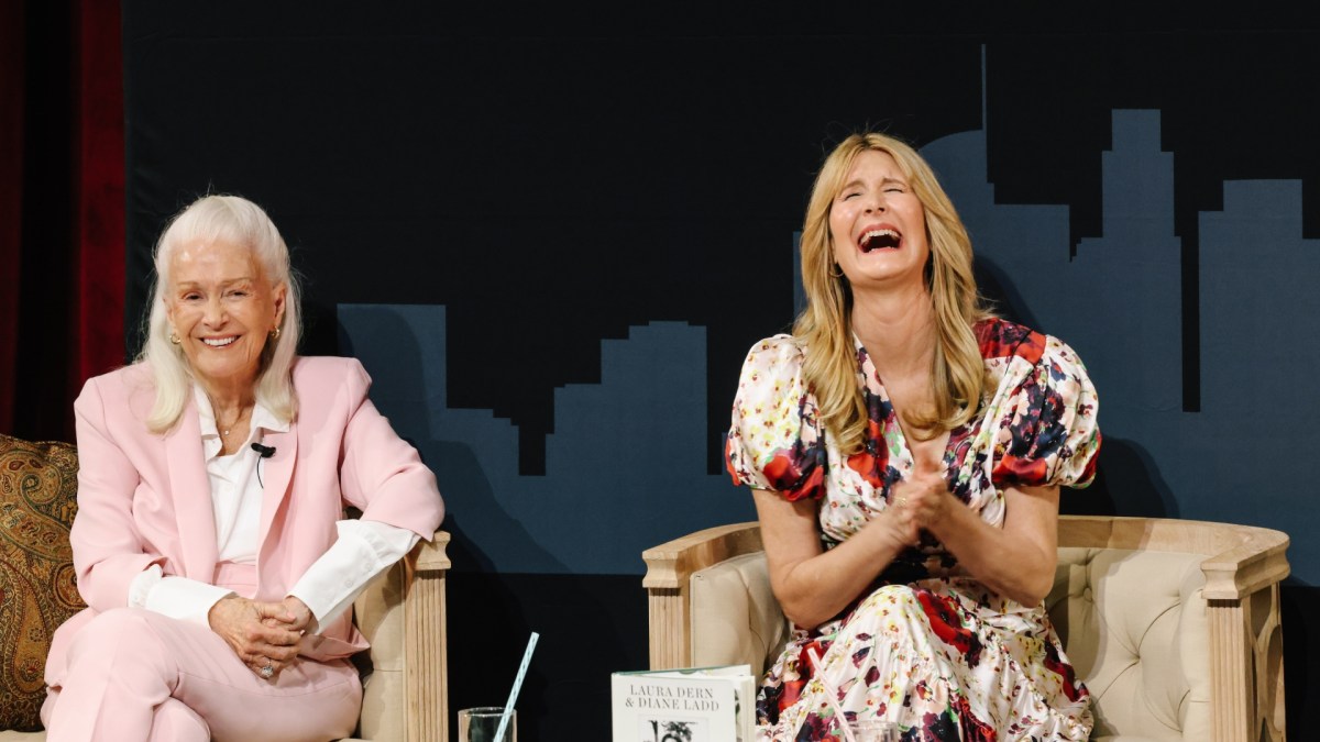 Diane Ladd and Laura Dern laughing