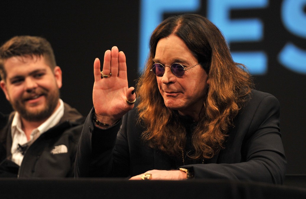 Musician Ozzy Ozbourne  and son Jack