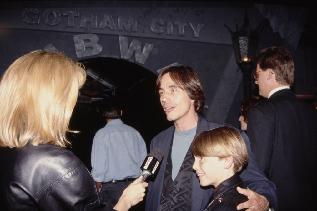 American singer-songwriter and musician Jackson Browne and his son, Ethan Browne