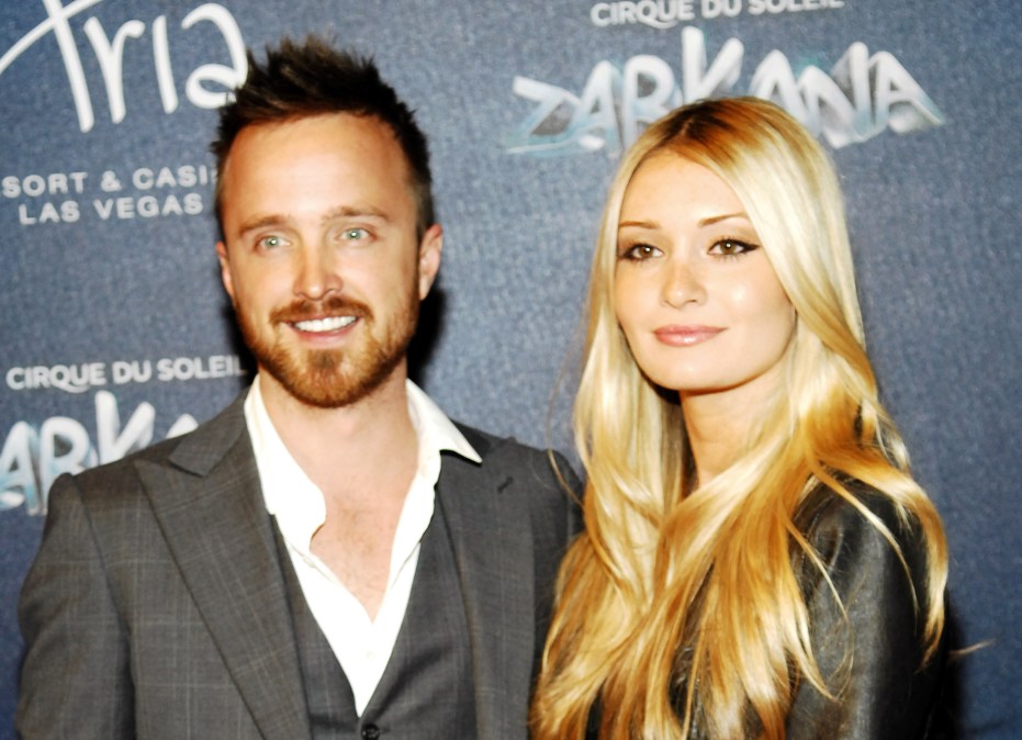 Actor Aaron Paul and Lauren Parsekian 