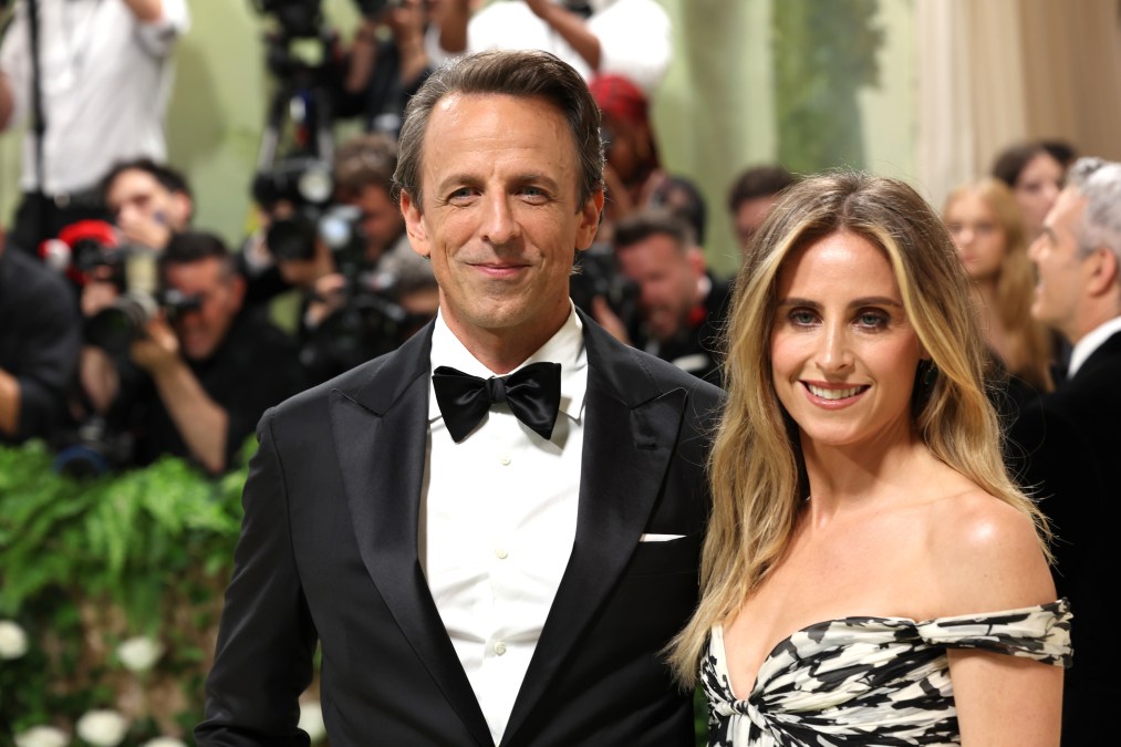 Seth Meyers and Alexi Ashe